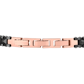 Maserati herrearmbånd sort keramik rosegold